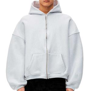 MOVATEXTILES Thermique 100% Coton Bssics Blank Hommes Coton Hoodie Street Wear Épais Polaire Hoodies Blank Hommes Casual Style Hoodie - Product Image 1