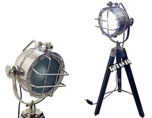 Plafonnier LED nautique vintage Lampe de table rétro avec base B15 pour villa et bureau à domicile Projecteur Spotlight Design - Product Image 1