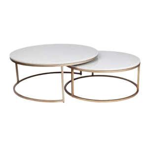 Mesa de nido superior de mármol de diseño personalizado recién llegado muebles de aspecto sala de estar muebles de oficina en casa - Product Image 4