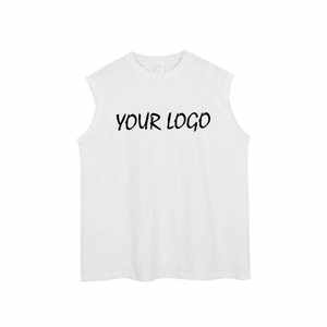 Wholesale Customize 100% Cotton <b>Canvas</b> Short Sleeve T-Shirt Quick Dry Breathable Anti-Wrinkle Regular Fit Solid Pattern Men's - Product Image 3