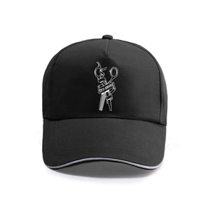 หมวกเบสบอลผ้าฝ้าย/โพลีเอสเตอร์คุณภาพสูงทนทานพิมพ์โลโก้สำหรับร้านเสริมสวย - Product Image 1