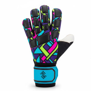 Premium <b>Latex</b> Training Equipment Durable Palm Structure Professional Non-Slip Goalkeeper Gloves Hook Loop Closure <b>for</b> Match - Product Image 1