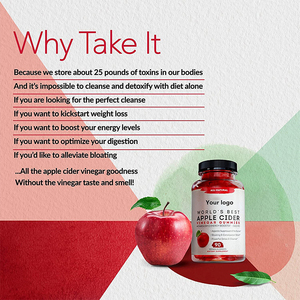 Keto Gummies Giấm Táo Hữu Cơ 1000Mg Hương Vị Dâu Tây Không Đường Cho Người Thuần Chay Vitamin Cho Da Và Móng Tay - Product Image 6