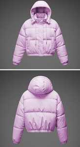 Chaqueta acolchada para mujer, Top corto, superventas, chaqueta para clima frío con Personalización completa en tendencias - Product Image 3