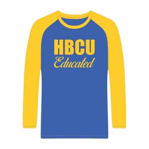 {"defaultLocale":null,"langAndValueMap":{"es_ES":{"autoTranslate":true,"value":"Camiseta de Manga Larga Raglán Azul con el Logotipo de la Hermandad Griega SGRho, Fabricada con Algodón Chenille, para Estudiantes de HBCU","translateEngineVersion":"AE_TRANS"}}} - Product Image 2
