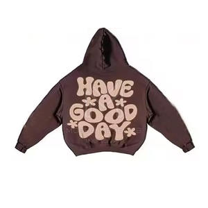 2024 nouveauté bouffée impression survêtements haute qualité survêtements 100% coton Polyester bouffée impression survêtement - Product Image 5