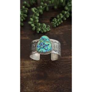 Damian Cotton Abalone & Sterling Silver Fashion Cuff Bracelet - Product Image 1