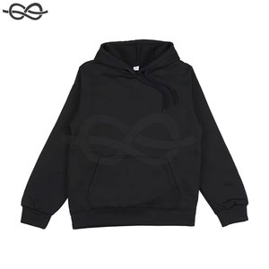 Sweat-shirt à capuche unisexe de couleur unie Pull élégant à manches longues avec poche pratique pour hommes femmes - Product Image 3