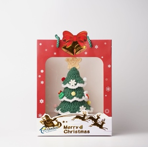 Handmade Mini Crochet Nhân Tạo Cây Giáng Sinh Trang Trí Tùy Chỉnh Trọng Lượng Nhẹ Chất Lượng Cao Thân Thiện Với Môi 20Cm Bàn Trang Trí Nội Thất - Product Image 1