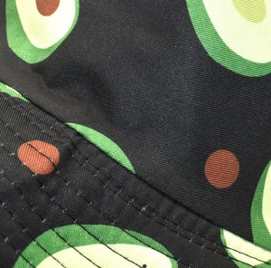 Chapeau Seau Réversible Unisexe sur Mesure en Denim, Marque Privée, Motif Argyle Compactable en Velours, Dessin Animé Noir pour Voyage - Product Image 5