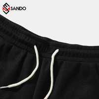 Conjunto de Pantalones Cortos y Camiseta para Hombre, Diseño Veraniego, Holgado, Color Sólido, Logotipo Personalizado de Alta Calidad, Nuevo Diseño, Venta al Por Mayor