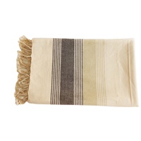 Serviette de plage Fouta de luxe pour adulte en coton turc rayé teint en fil, séchage rapide, écologique, la plus douce, utilisable toute l'année, prix abordable