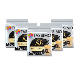 Cápsulas de Café Tassimo L'OR XL Classique x16 (Paquete de 5, Total 80 Bebidas) - Product Image 1