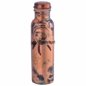 Traditional Pure Copper Drinkware Bottle Wide Use for Ayurveda Benefits Tradebyd Product - Product Image 3
