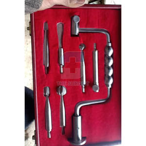 Juego de Brocas Quirúrgicas Hudson Brace de 7 Piezas, Instrumentos Médicos de Precisión Reutilizables de Acero Inoxidable para Cirugía Ortopédica - Product Image 6
