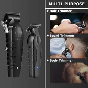 Kit de toilettage électrique rechargeable professionnel, 11 peignes de guidage, lame en acier inoxydable, IPX7, tondeuse à cheveux pour barbe - Product Image 2