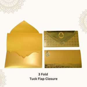 Pack de 10 enveloppes d'argent élégantes en relief doré Porte-monnaie Designer Lifafa pour les mariages - Product Image 5