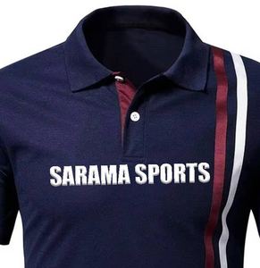 Polos de rendimiento bordados con logotipo empresarial personalizado, polos tejidos que absorben la humedad, personalizados para camisetas de polo - Product Image 3