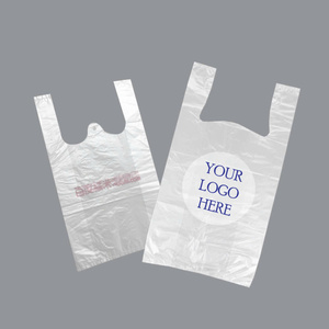 Bolsas de plástico coloridas para camisetas con materiales reciclados de espesor resistente para empacar comestibles - Product Image 3