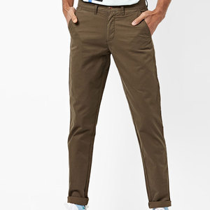 Pantalon Chino Formel Homme Style Rétro Inspiré du Streetwear, Jean Droit Effet Vintage 100% Coton Respirant Léger de Haute Qualité - Product Image 1