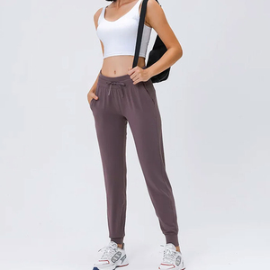Pantalones informales transpirables de color verde sólido para mujer, hechos en fábrica, diseño OEM personalizado, MOQ bajo, talla XL para invierno - Product Image 6