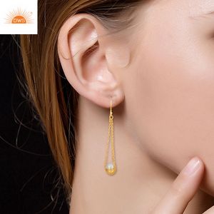 Meilleure vente de boucles d'oreilles en argent sterling plaqué or 18 carats pour les fêtes, événements spéciaux Demi Fine Jewelry Fournisseur - Product Image 4