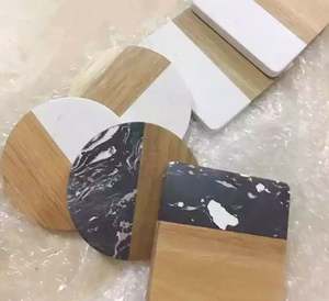 Pinminecraft – sous-verre en marbre International, table à vin, tasse à café, tapis de thé, boisson en résine, sous-verres en marbre, ensemble de bar, maison créative, marbre - Product Image 6