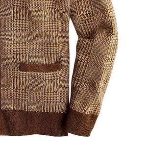 <b>Women</b> V Neck <b>Cardigan</b> <b>Oversized</b> Wool/Acrylic Autumn Winter Patchwork Breathable - Product Image 5