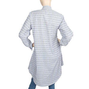 Kurti Largo Bordado para Mujer - Azul - Product Image 3
