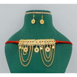 Martasha diseñador islámico Ramadán especial chapado en oro UAE joyería especial Dubai joyería collar pendiente conjunto Joyería Árabe - Product Image 1