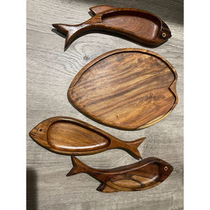 Plateau et plateau en bois pour hôtel, qualité supérieure, fait à la main, forme personnalisée, vaisselle, plateau pour fruits secs et nourriture - Product Image 6