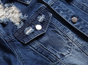 แจ็กเก็ตบอมเบอร์แจ็คเก็ตยีนส์เคลือบลายพรางวินเทจพร้อมซิปด้านหน้าปรับแต่งได้สำหรับฤดูใบไม้ผลิ - Product Image 3