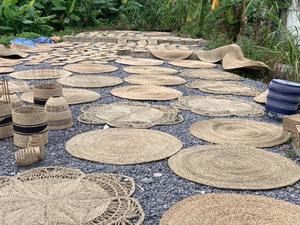 หญ้าทะเลทรงกลมที่ได้รับความนับถือสูงและพรมผักตบชวา - Product Image 3