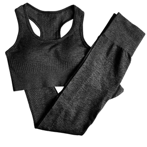 Conjunto Deportivo para Mujer con Soporte Alto, Tirantes en Y, Cuello en U, Color Sólido, para Gimnasio y Entrenamiento, con Relleno Extraíble en el Pecho y Laterales Personalizables - Product Image 6