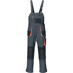 Workwear Men's Dungarees Size 60 Dark Grey/Black/Orange TERRATREND - Product Image 2