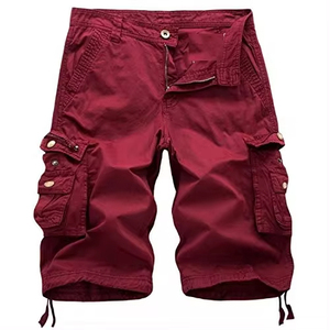 Wholesales Summer Streetwear <b>Cargo</b> Canvas Denim Shorts Men's Fashion Multi-Pocket Casual Trend 100% Cotton Solid Breathable - Product Image 6