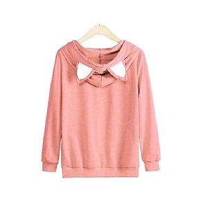 New Arrival High Quality Winter Printed Pullover Oversized 100% Cotton Fleece Long Sleeve ODM Women's Hoodies Bangladesh Factory - Product Image 2