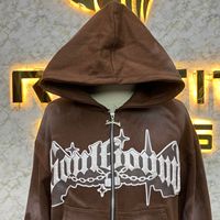 Nueva llegada al mejor precio más demandado cremallera Sudadera con capucha Puff impreso hecho en fábrica precio barato sudaderas con capucha hombres