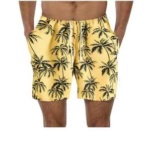 Pantalones de playa informales de verano para hombre, pantalones cortos de secado rápido de algodón 100% de alta calidad, cintura elástica, natación de Surf personalizable - Product Image 2