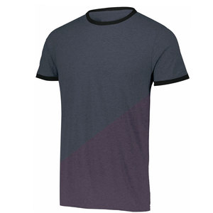 เสื้อยืดผ้าฝ้าย100% สำหรับผู้ชายเสื้อยืดริงเกอร์แขนสั้นพิมพ์โลโก้ตามสั่ง - Product Image 5