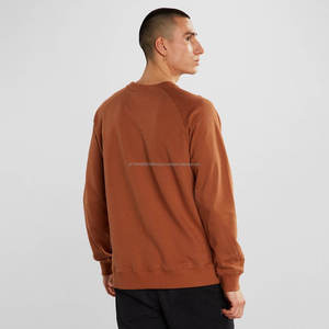 Sweat-shirt unisexe en coton pour homme, pull à col rond uni, logo personnalisé brodé, imprimé, tissu polaire respirant - Product Image 3