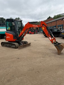 Mini-excavatrice Kubota U27-4 d'occasion la mieux notée, à bras zéro, hydraulique diesel, sur chenilles, prête à l'emploi, livraison rapide dans le monde entier - Product Image 4
