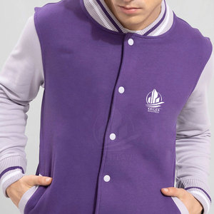 Veste d'hiver personnalisée pour homme, style Letterman, col montant, logo frontal, légère, en polyester/coton écologique – Grande Vente - Product Image 6