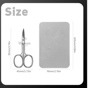 Tijeras para Cutículas de Acero Inoxidable Rectas, Alta Precisión, Profesionales, para Arte de Uñas, Duraderas, Herramienta para el Cuidado de Manicura y Pedicura - Product Image 3