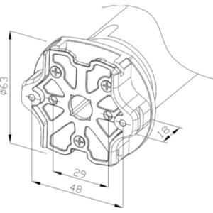 Tapparelle elettriche a 20 nm motoriduttore con finecorsa meccanica 52 cm 230 V confezione 1 - Product Image 3