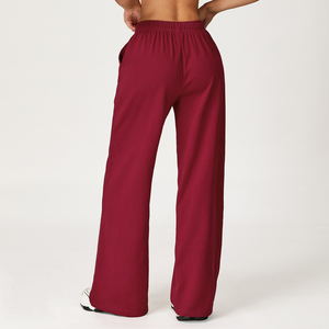 Pantalon de survêtement streetwear en toile respirante avec logo personnalisé imprimé, taille mi-haute, coupe droite, pour l'exercice hivernal, haute qualité - Product Image 5