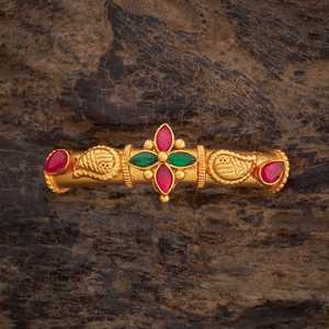 <b>Silver</b> Temple Bangle Pendant 180480-Bezel Setting Inlay Technology Charming Beaded Design - Product Image 1