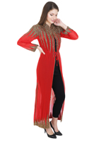 Robe longue Abaya décontractée pour femme, col bateau, manches longues, respirante, en polyester, grande taille, toutes saisons, personnalisable