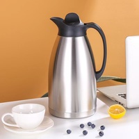 Botella de agua de acero inoxidable 201, termo de gran capacidad de 2L, para el hogar, oficina, hotel, té, hervidor de agua al vacío