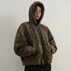 Sudadera de Hombre para Invierno, Estilo Casual, con Capucha, Manga Raglán, Estilo Urbano, Tejido de Lana, Transpirable, de Secado Rápido, con Bolsillo, Diseño Liso, Lavada - Product Image 4